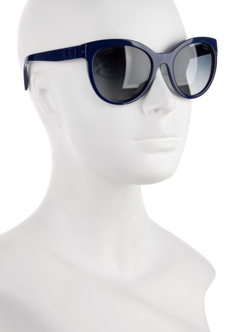 Chanel Interlocking CC Logo Wayfarer Sunglasses