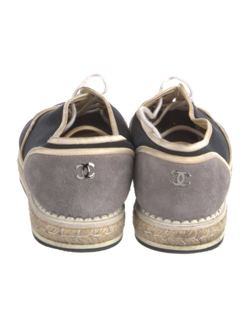 Chanel Interlocking CC Logo Canvas Espadrille Sneakers