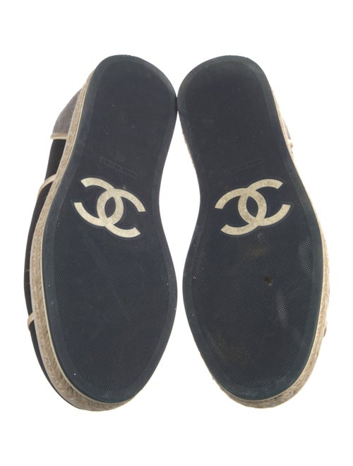Chanel Interlocking CC Logo Canvas Espadrille Sneakers