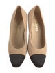 Chanel Interlocking CC Logo Suede Pumps