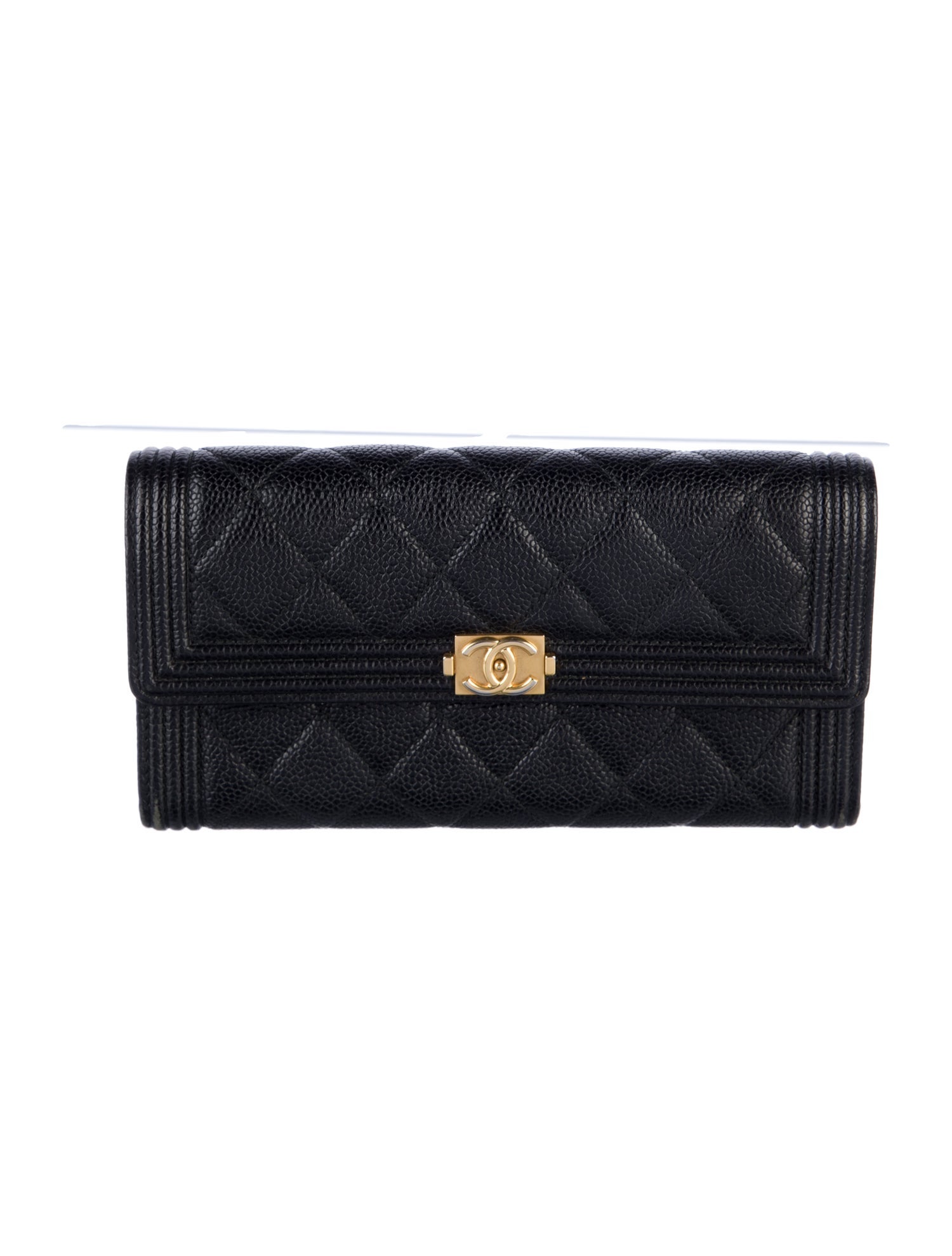 Chanel 2015-2016 Boy Flap Wallet Continental Wallet