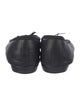 Chanel Leather Bow Accents Ballet Flats