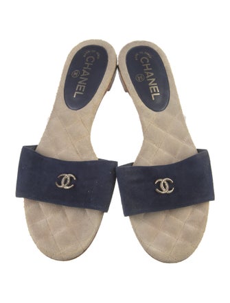 Chanel 2015 Interlocking CC Logo Slides