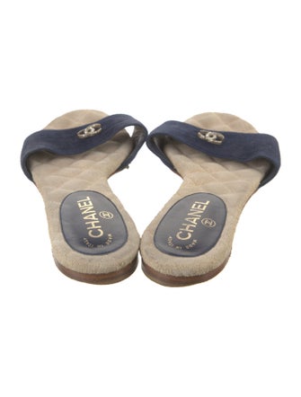 Chanel 2015 Interlocking CC Logo Slides