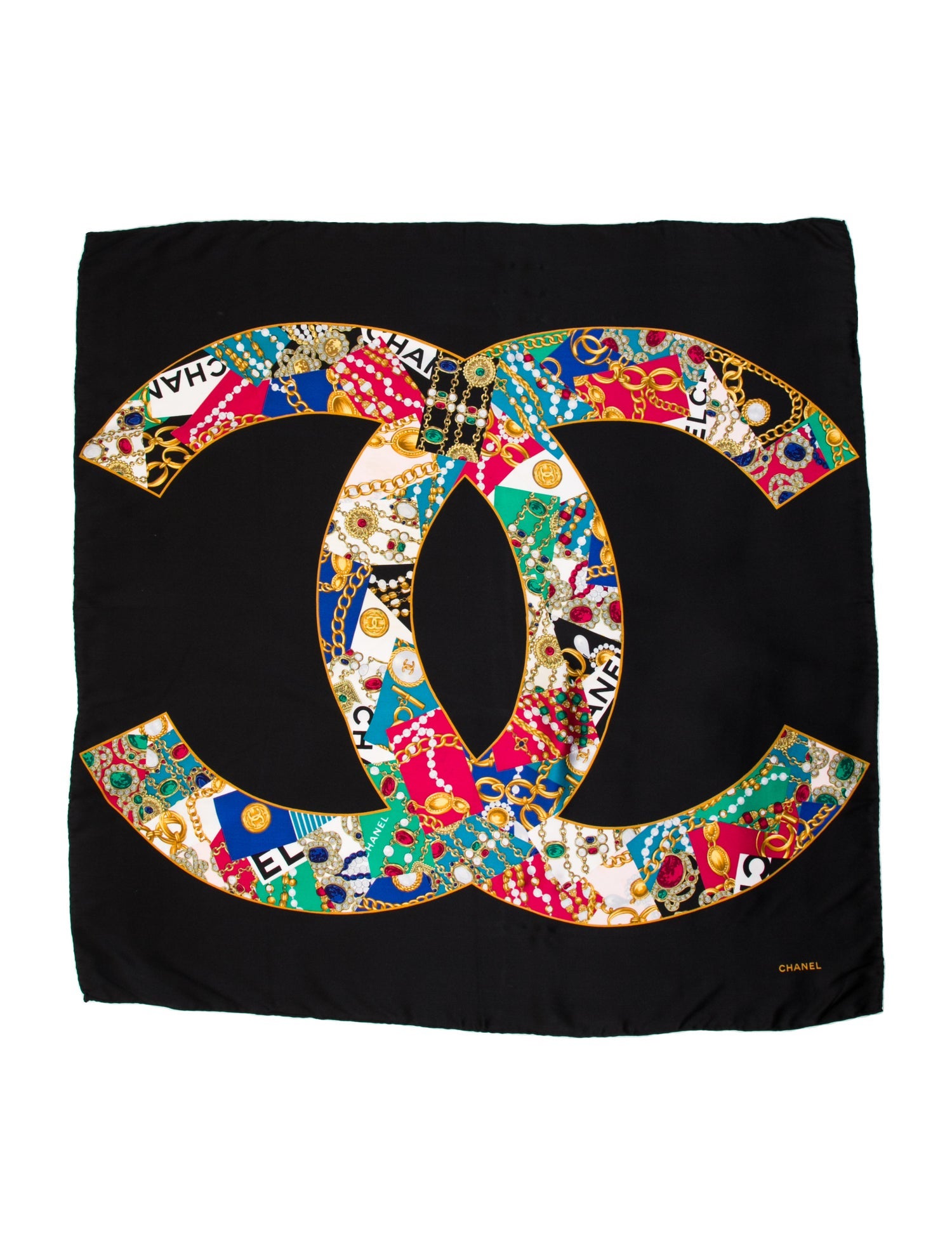 Chanel Silk Vintage Scarf