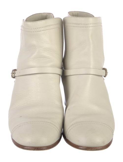 Chanel Interlocking CC Logo Leather Boots