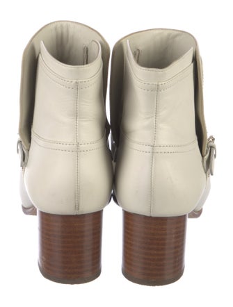 Chanel Interlocking CC Logo Leather Boots