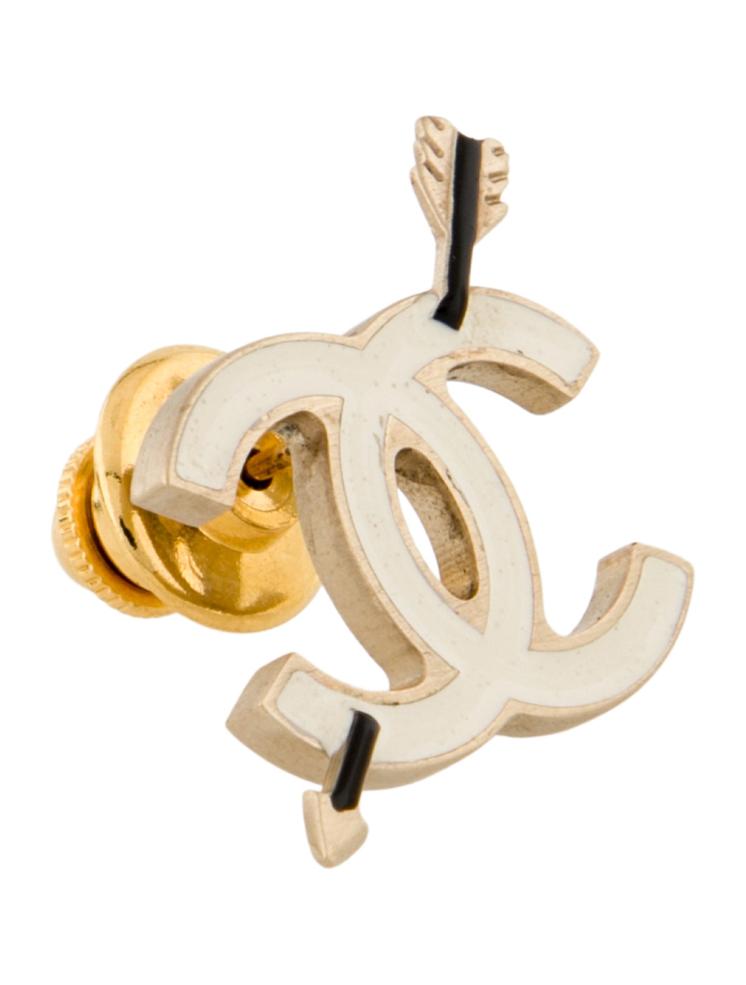 Chanel Resin CC Pin Brooch