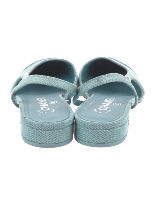 Chanel 2021 Interlocking CC Logo Slingback Sandals