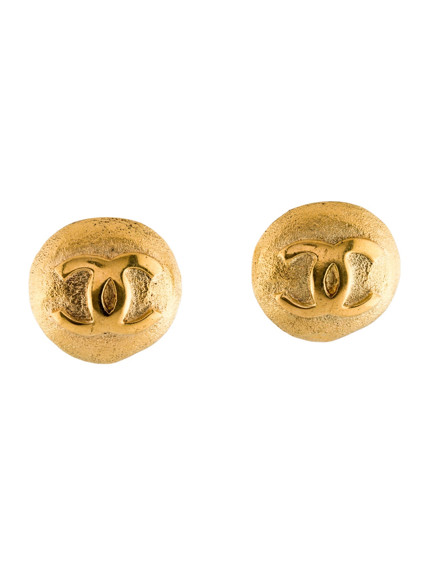 Chanel Vintage CC Clip-On Earrings