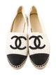 Chanel Interlocking CC Logo Tweed Espadrilles