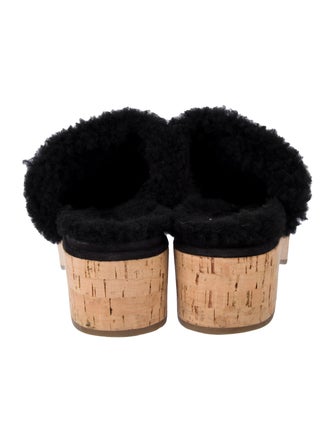 Chanel Interlocking CC Logo Suede Slingback Flats