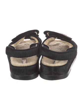 Chanel 2022 Interlocking CC Logo Slingback Sandals