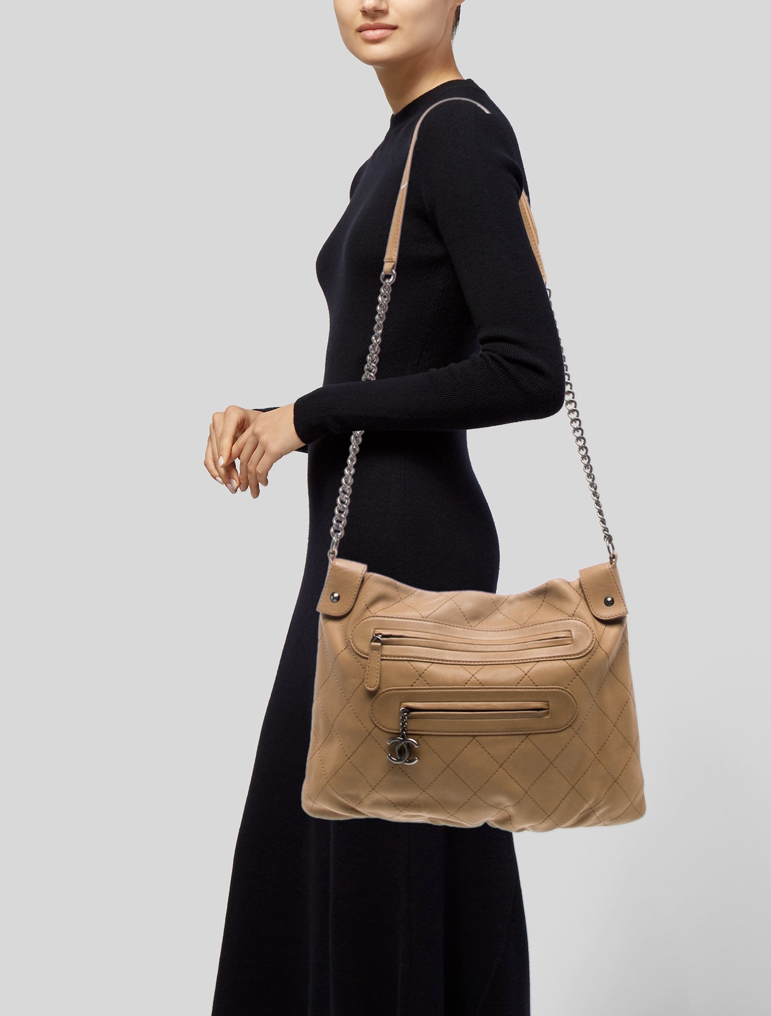 Chanel Paris-Edinburgh Front Zip Hobo