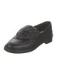Chanel Interlocking CC Logo Leather Loafers