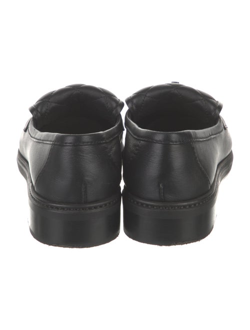 Chanel Interlocking CC Logo Leather Loafers