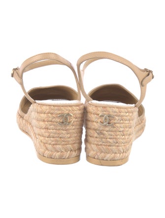 Chanel 2023 Interlocking CC Logo Espadrilles