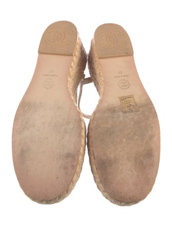 Chanel 2023 Interlocking CC Logo Espadrilles