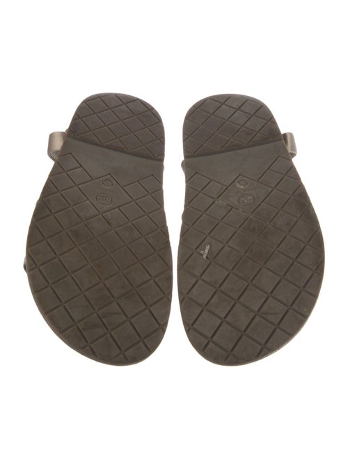 Chanel Interlocking CC Logo Satin Gladiator Sandals