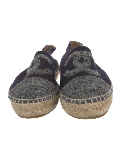 Chanel Interlocking CC Logo Wool Espadrilles