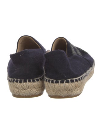 Chanel Interlocking CC Logo Wool Espadrilles