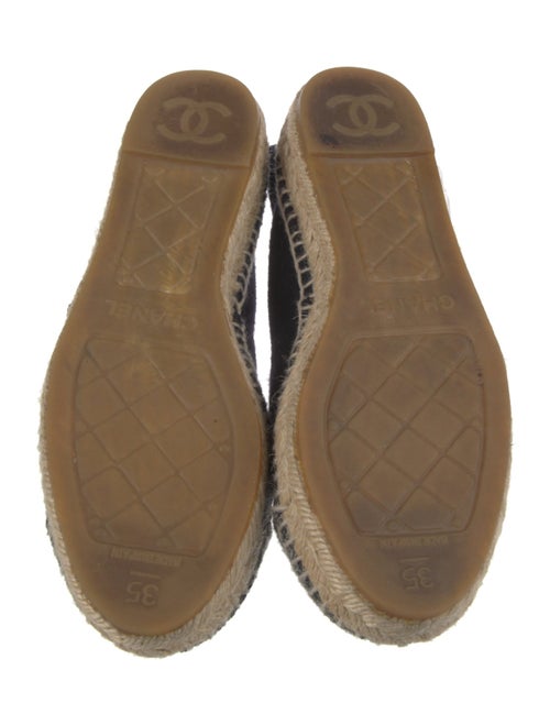 Chanel Interlocking CC Logo Wool Espadrilles