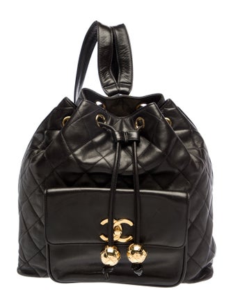 Chanel CC Drawstring Backpack