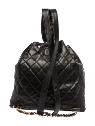 Chanel CC Drawstring Backpack