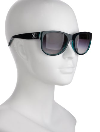 Chanel Interlocking CC Logo Oversize Sunglasses