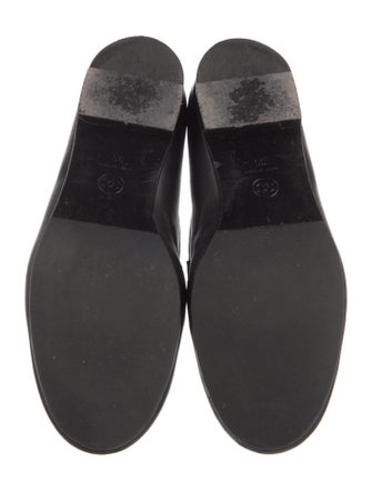 Chanel Interlocking CC Logo Leather Loafers