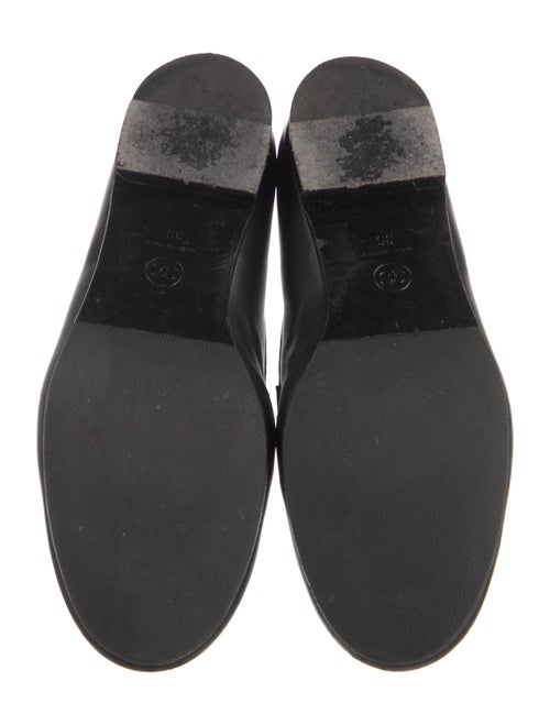 Chanel Interlocking CC Logo Leather Loafers