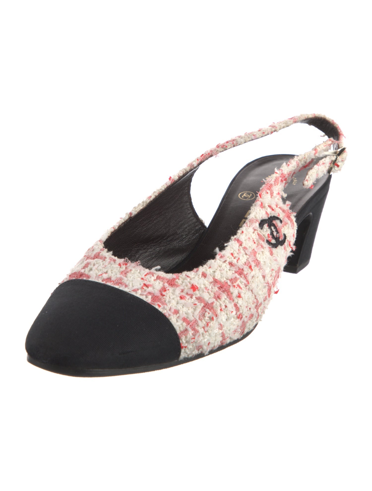 Chanel 2024 Interlocking CC Logo Slingback Pumps