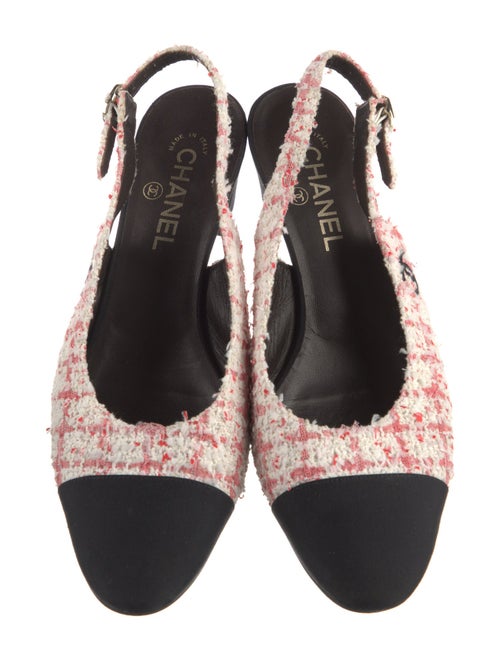 Chanel 2024 Interlocking CC Logo Slingback Pumps