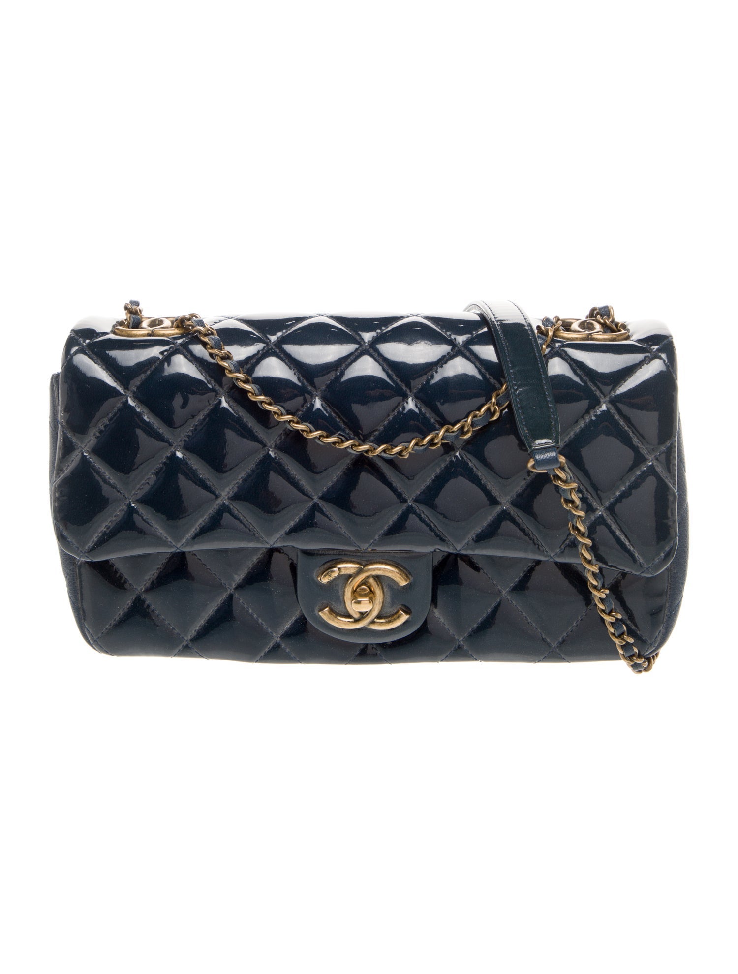Chanel Paris-Salzburg CC Eyelet Patent Flap Bag