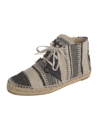 Chanel Interlocking CC Logo Canvas Espadrilles