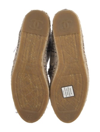 Chanel Interlocking CC Logo Canvas Espadrilles