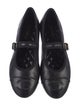 Chanel Interlocking CC Logo Lambskin Mary Jane Flats