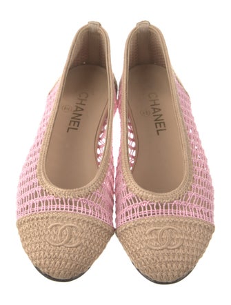 Chanel 2025 Interlocking CC Logo Ballet Flats