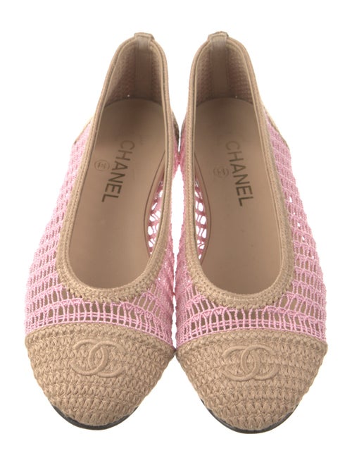 Chanel 2025 Interlocking CC Logo Ballet Flats