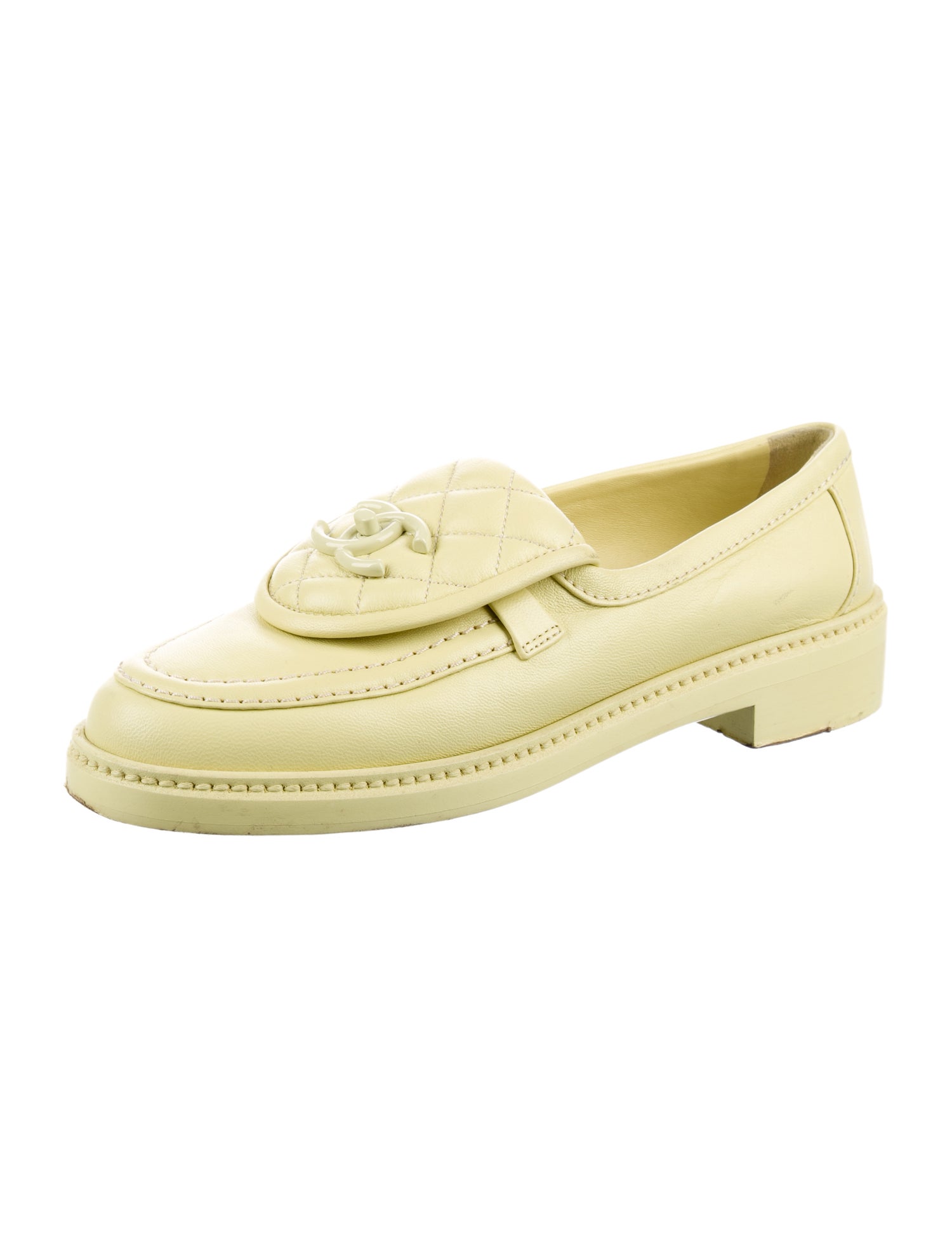 Chanel 2024 Interlocking CC Logo Loafers