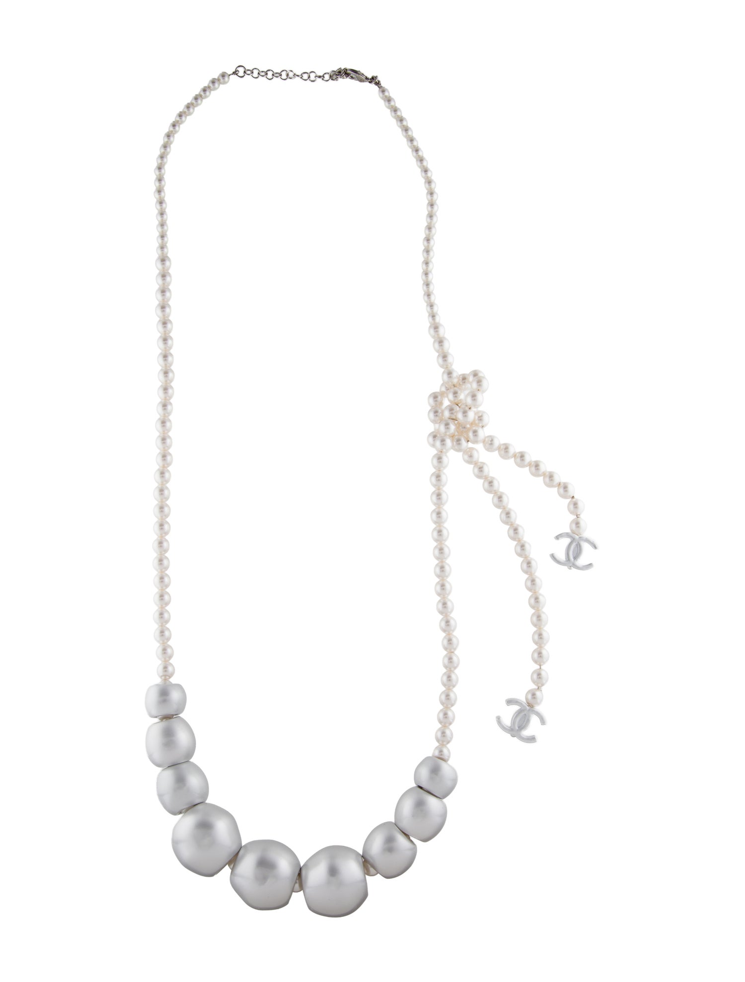 Chanel 2025 Faux Pearl Beaded Collar Necklace