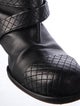Chanel 2005 Interlocking CC Logo Moto Boots