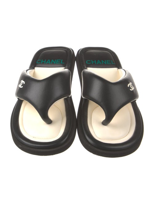 Chanel 2022 Padded Pool Thong Slides