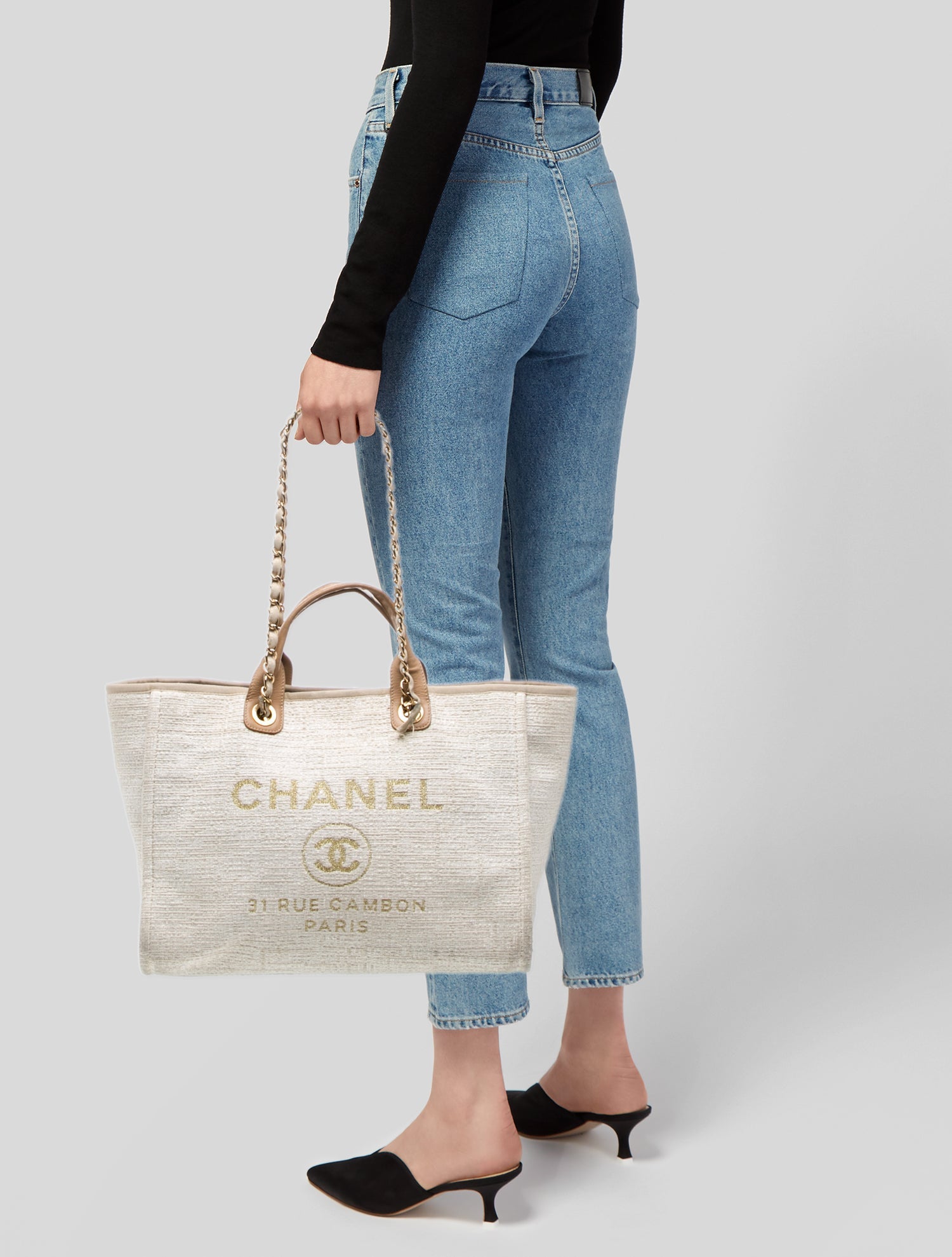 Chanel Medium Deauville Shopping Tote