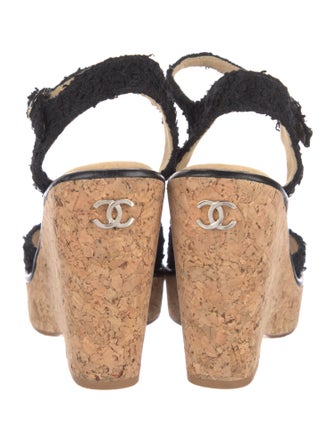 Chanel 2023 Interlocking CC Logo Sandals