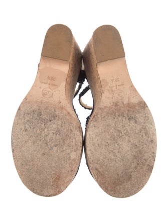 Chanel 2023 Interlocking CC Logo Sandals