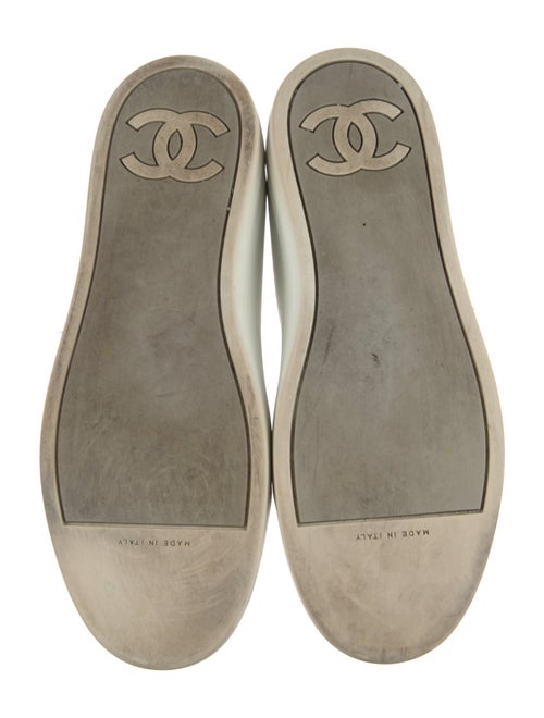 Chanel Interlocking CC Logo Leather Sneakers