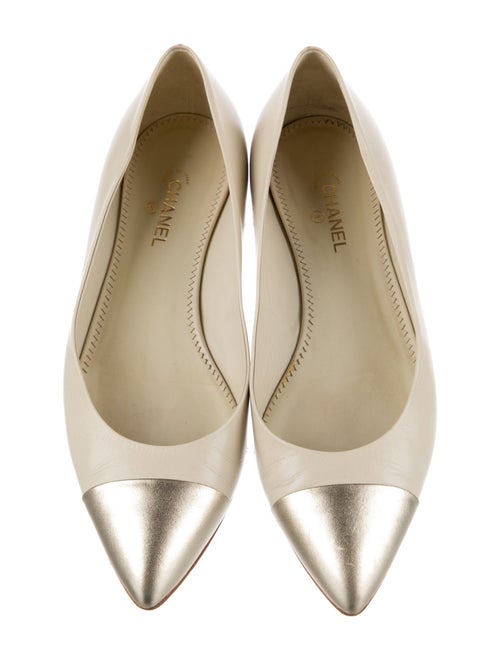 Chanel 2014 Interlocking CC Logo Ballet Flats