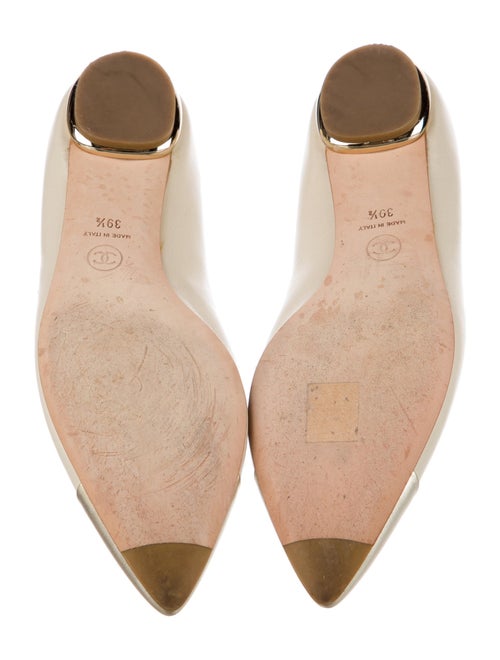 Chanel 2014 Interlocking CC Logo Ballet Flats