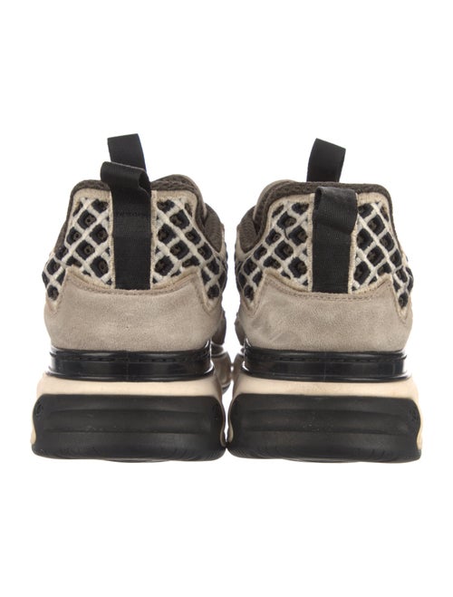 Chanel Interlocking CC Logo Suede Sneakers
